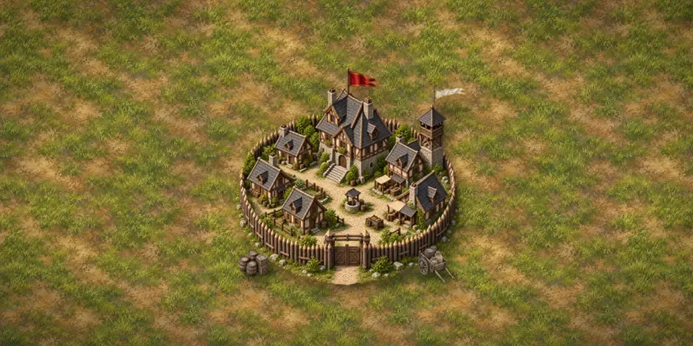 A large walled capital