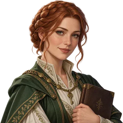 Painted portrait of the steward who advises your kingdom.